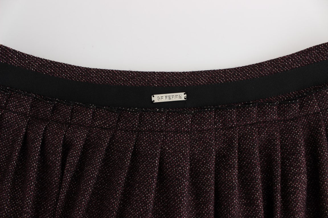 Lila kort flanellkjol