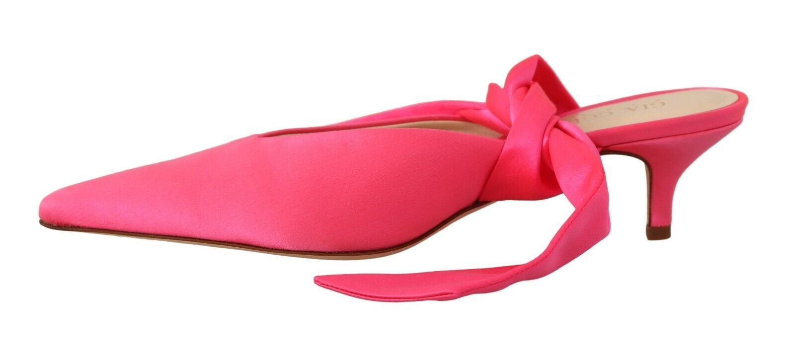 Rosa Läder Snörning Kitten Heels Pumps Skor
