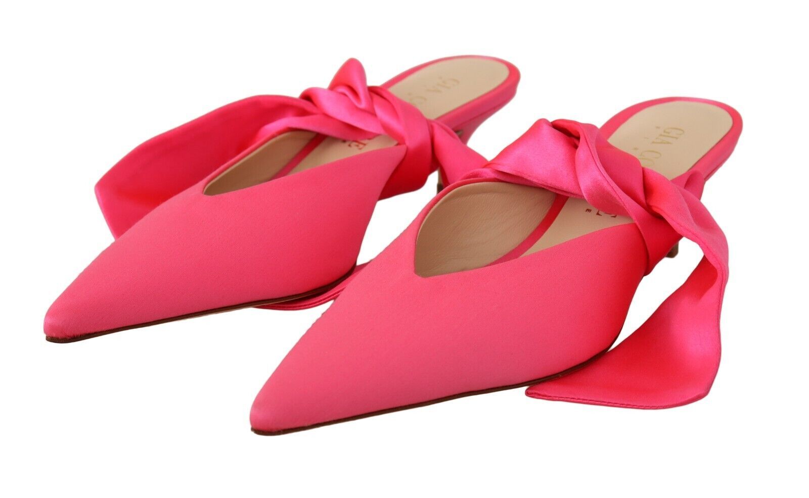 Rosa Läder Snörning Kitten Heels Pumps Skor