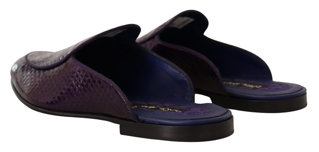 Lilla eksotiske skinnslippers