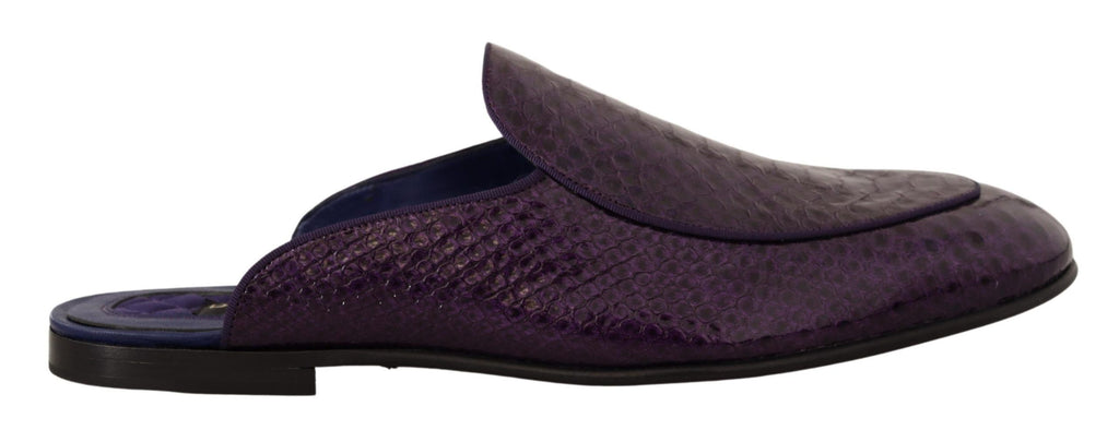 Lilla eksotiske skinnslippers