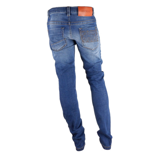 Eleganta mörkblå jeans med normal passform