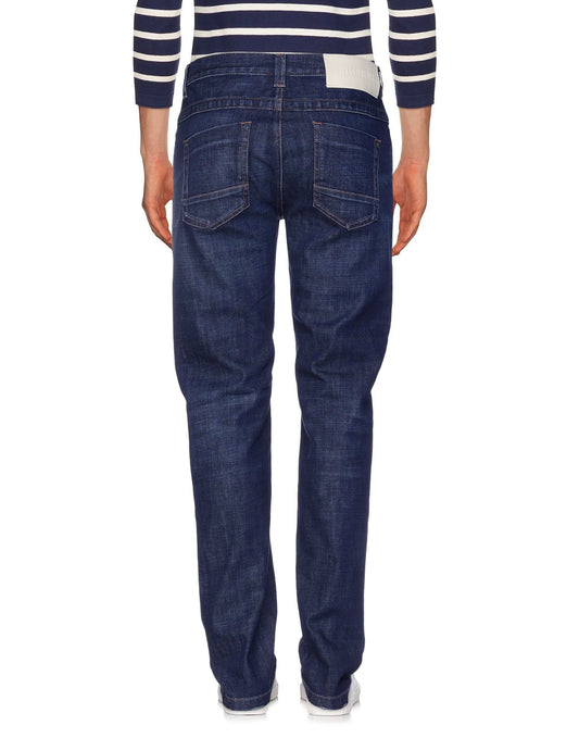 Bikkembergs Mörkblå bomull män Jeans