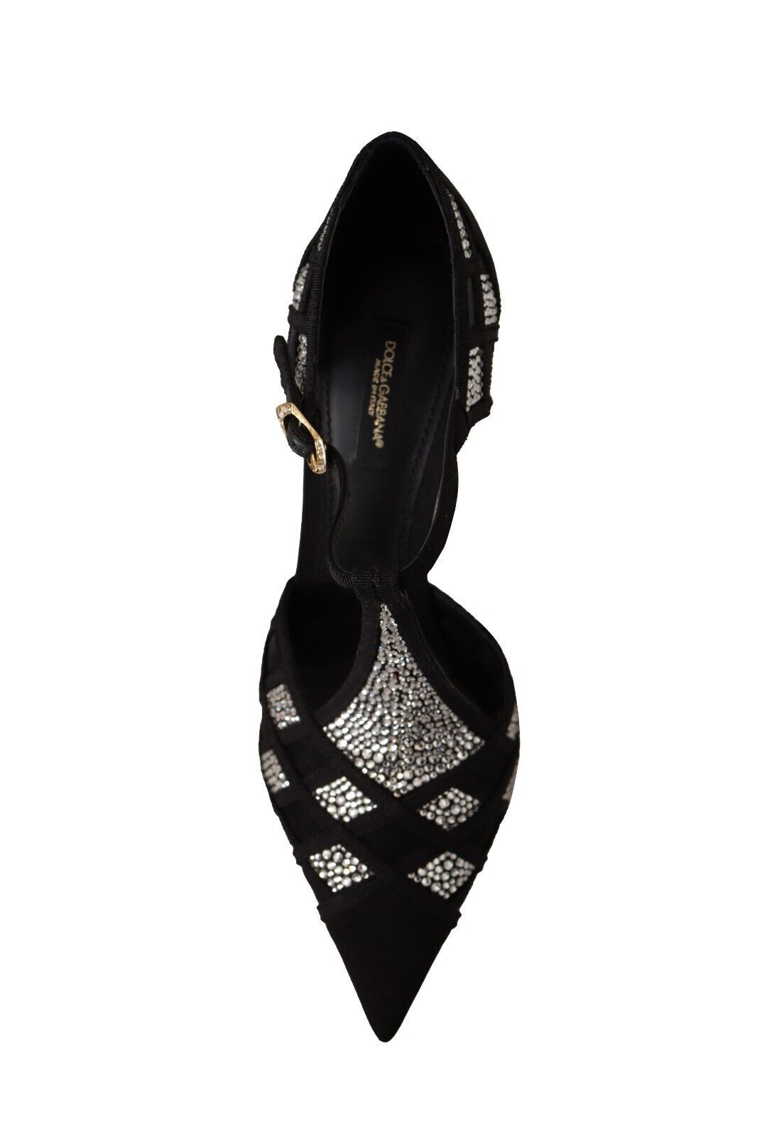 Svarta Kristaller T-rem Klackskor Pumps