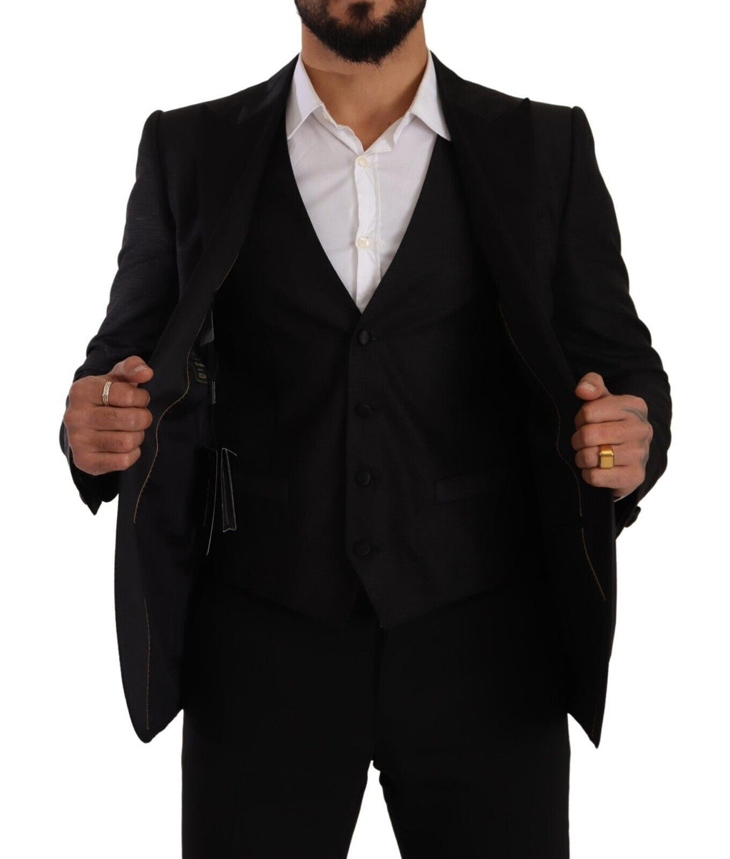 Svart Slim Fit 2-delad SICILIA-kavaj