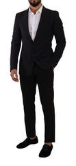 Dolce & Gabbana Black Slim Fit Vest 2 Button MARTINI Blazer