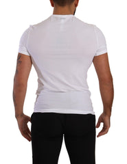 Dolce & Gabbana White Round Neck Cotton Stretch T-shirt Underwear