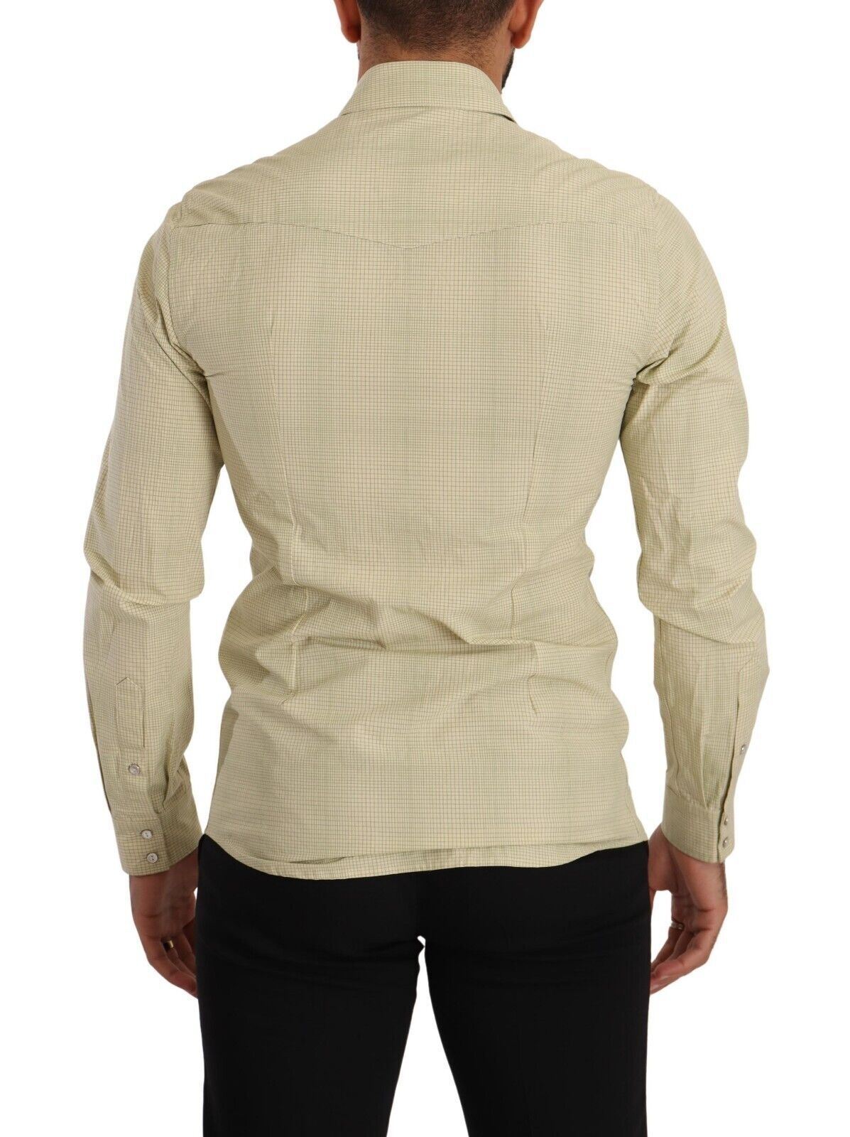 Dolce &amp; Gabbana Gul SICILIA Bomullsskjorta i Casual Slim Fit