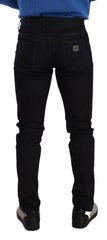 Dolce & Gabbana Blue Cotton Stretch Skinny Denim Trouser Jeans