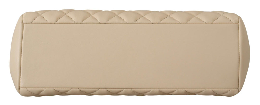 Elegant quiltad väska i nappaläder