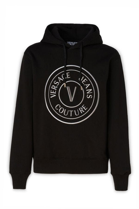 Versace Jeans Fantastisk Hettegenser i Svart Bomull