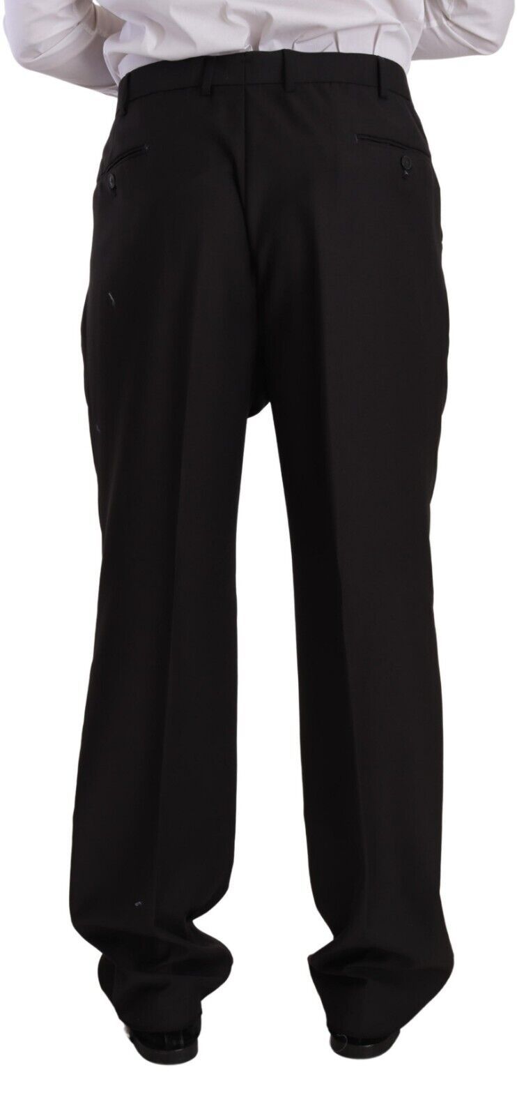 Grå polyester enkelknäppt formell kostym