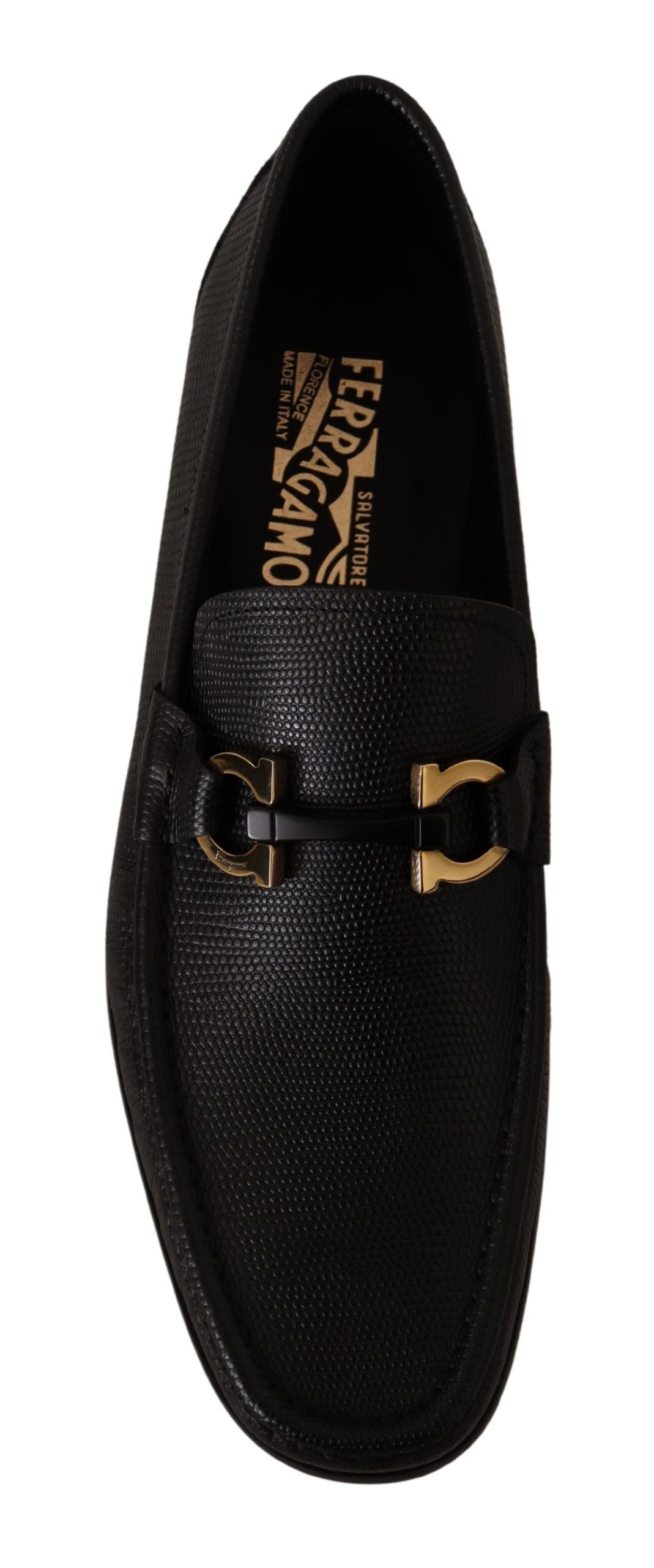 Elegante svarte loafers i kalveskinn