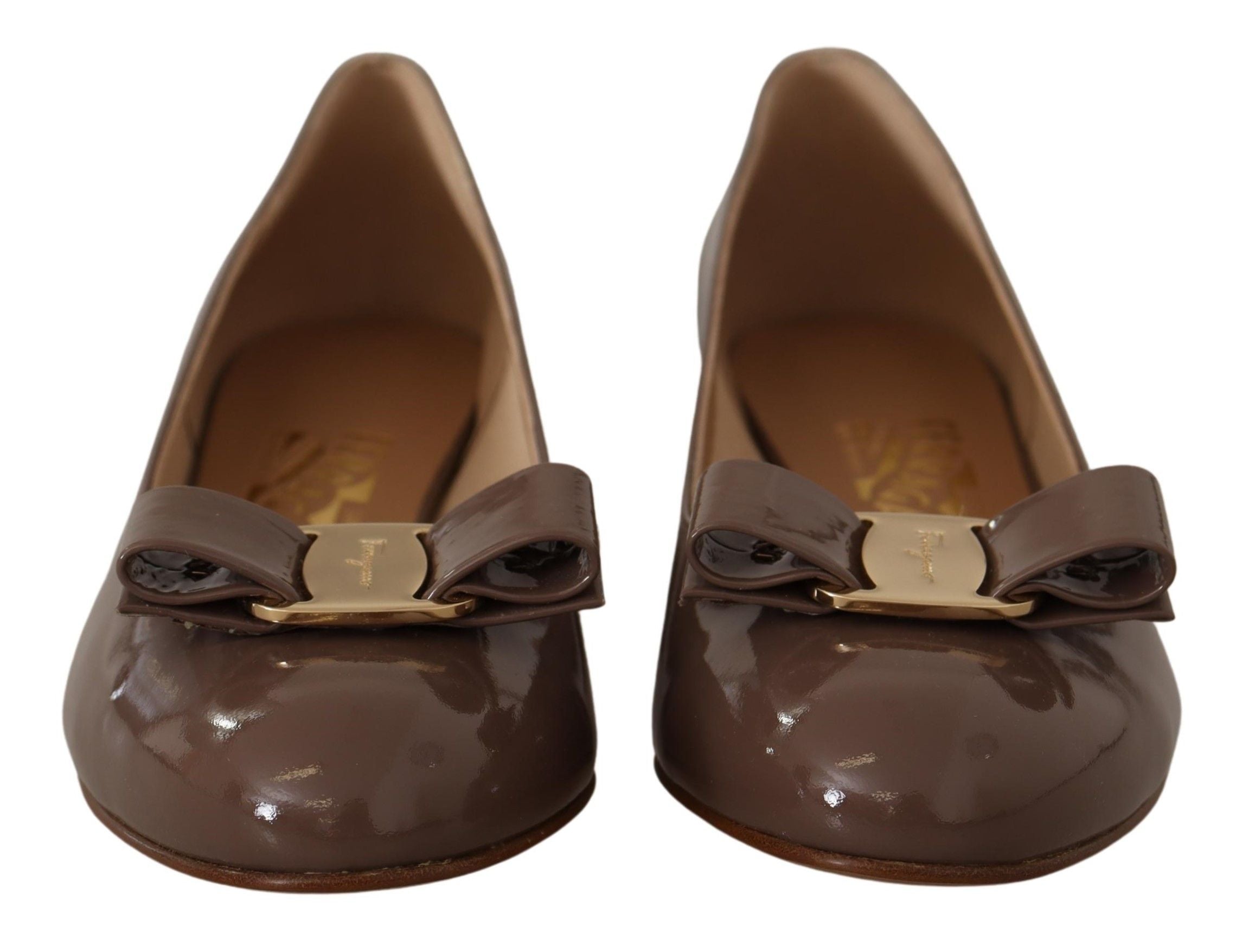 Eleganta Caraway Brown Pumps med Vara Rosett