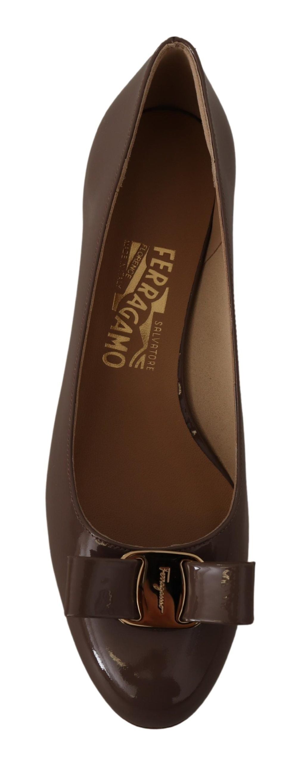 Eleganta Caraway Brown Pumps med Vara Rosett
