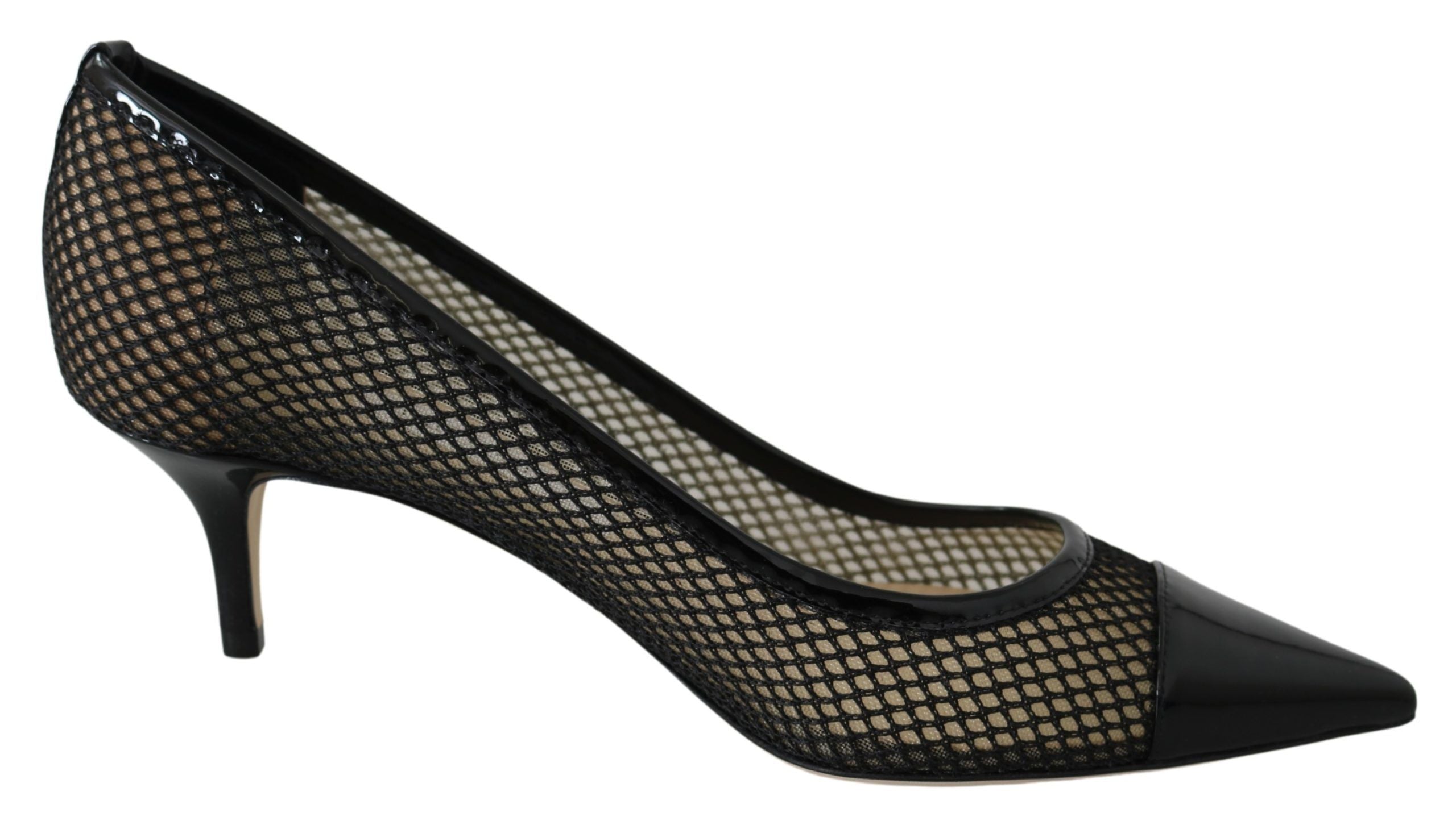 Chic Lack Mesh Spetsiga Pumps