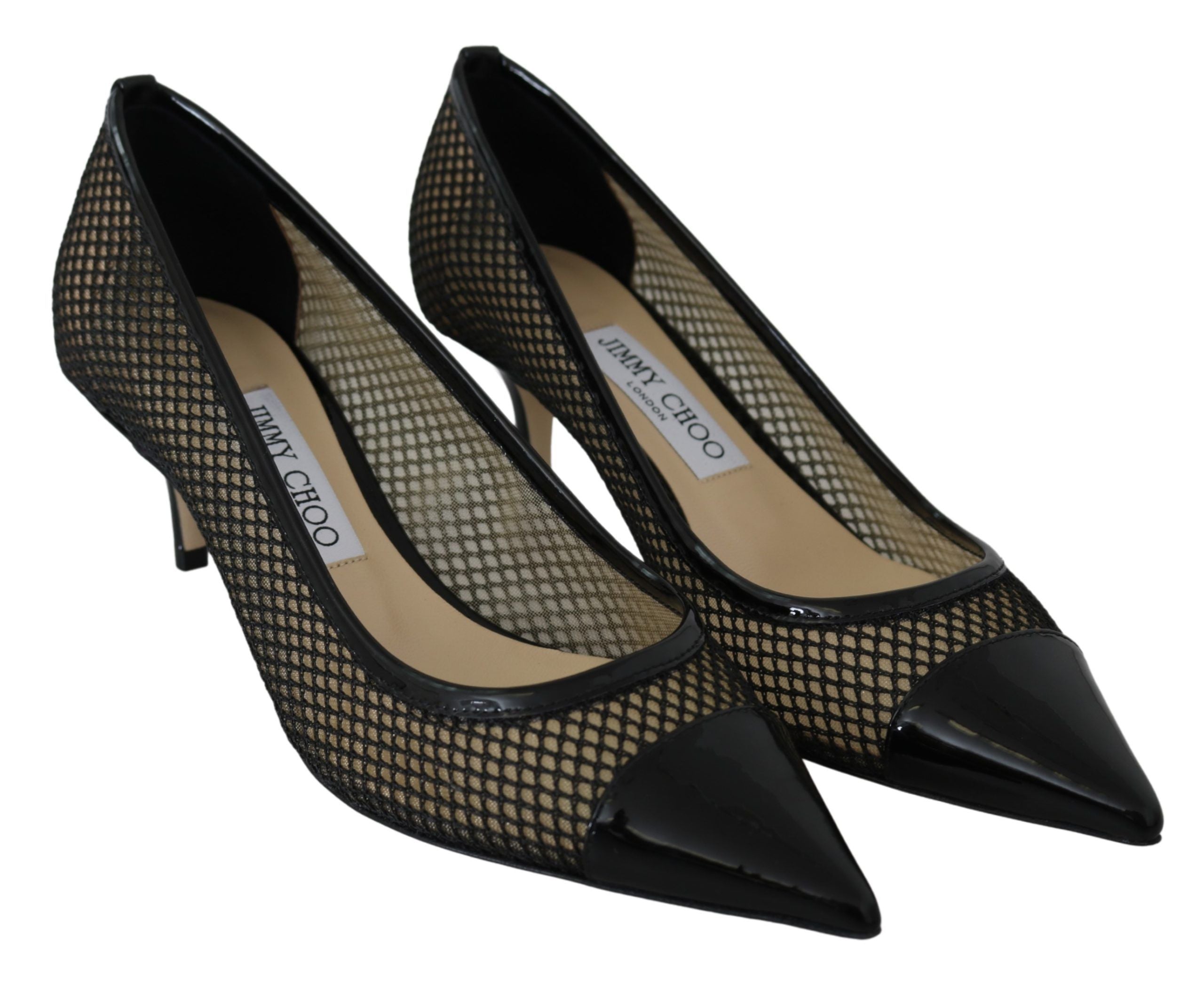 Chic Lack Mesh Spetsiga Pumps
