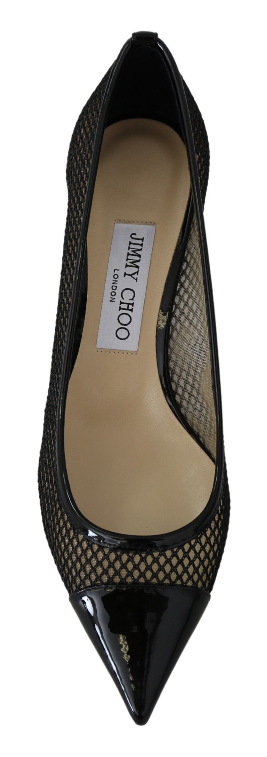 Chic Lack Mesh Spetsiga Pumps