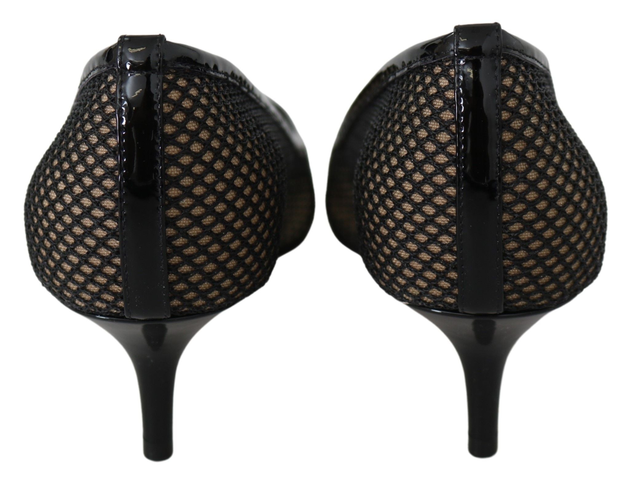 Chic Lack Mesh Spetsiga Pumps
