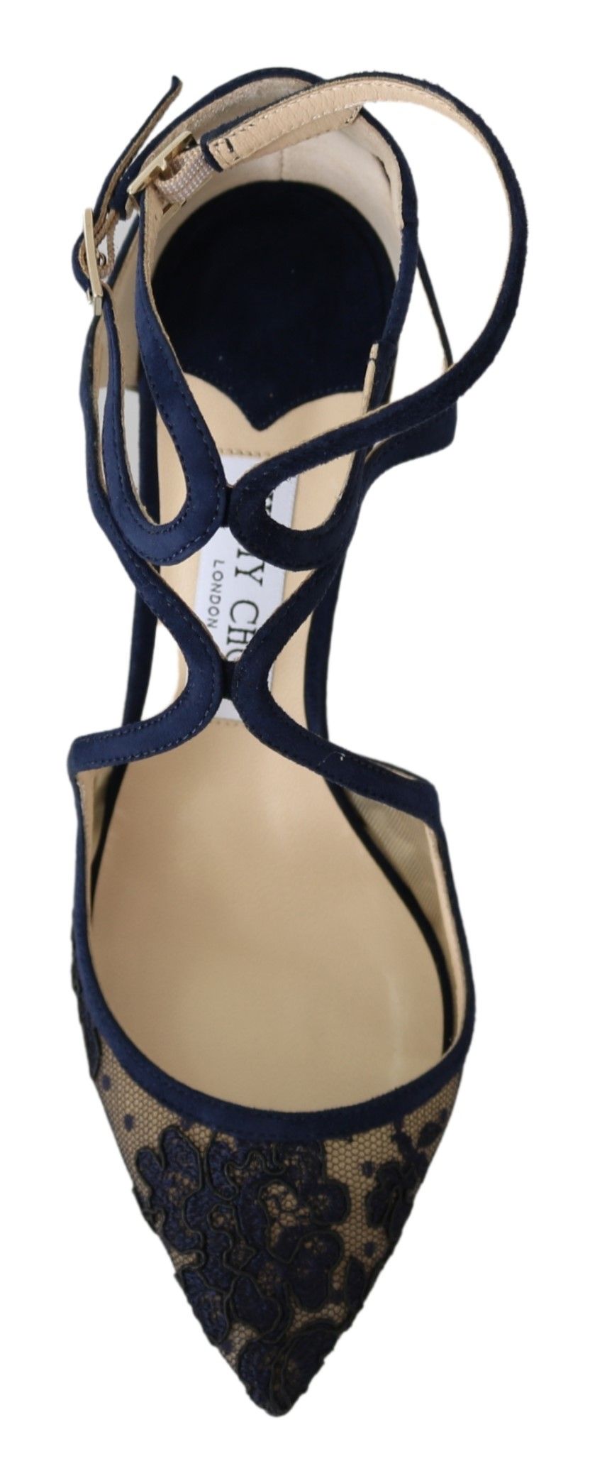 Marinblå Lancer Läderpumps Elegance Unleashed