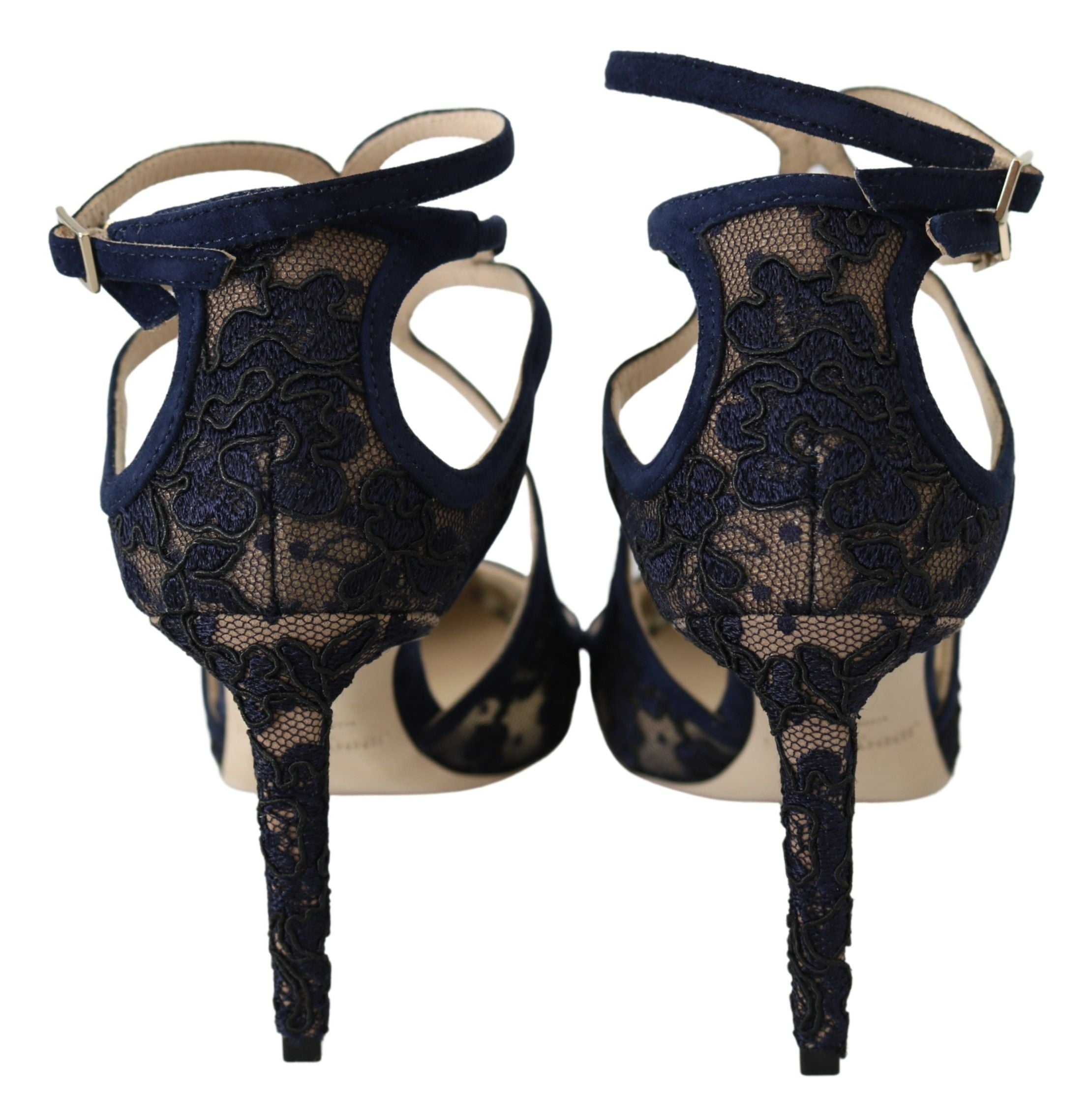 Marinblå Lancer Läderpumps Elegance Unleashed