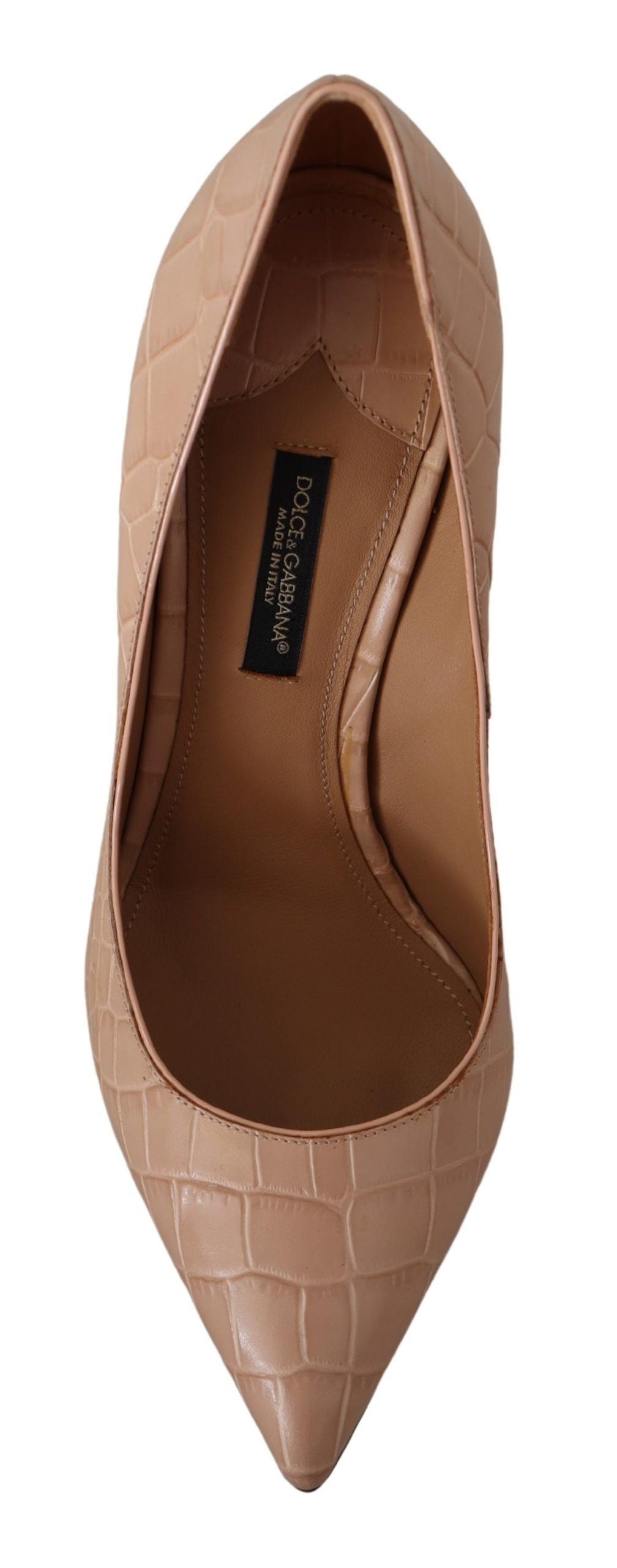 Beige Läder Bellucci Klackskor Pumps