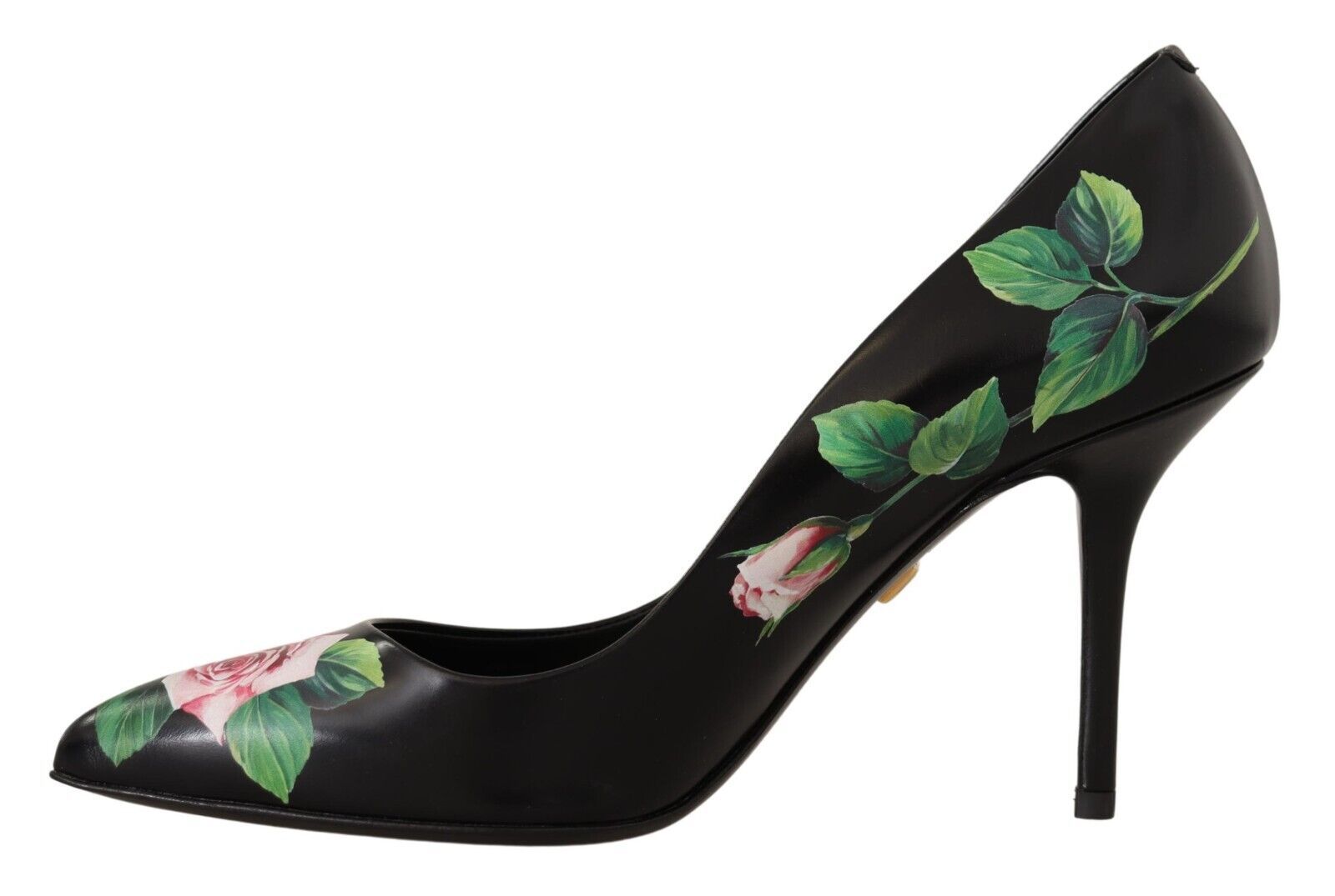 Svarta Läder Roses Högklackade Pumps Skor