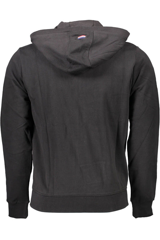 US POLO ASSN. Svart bomullsgenser for menn