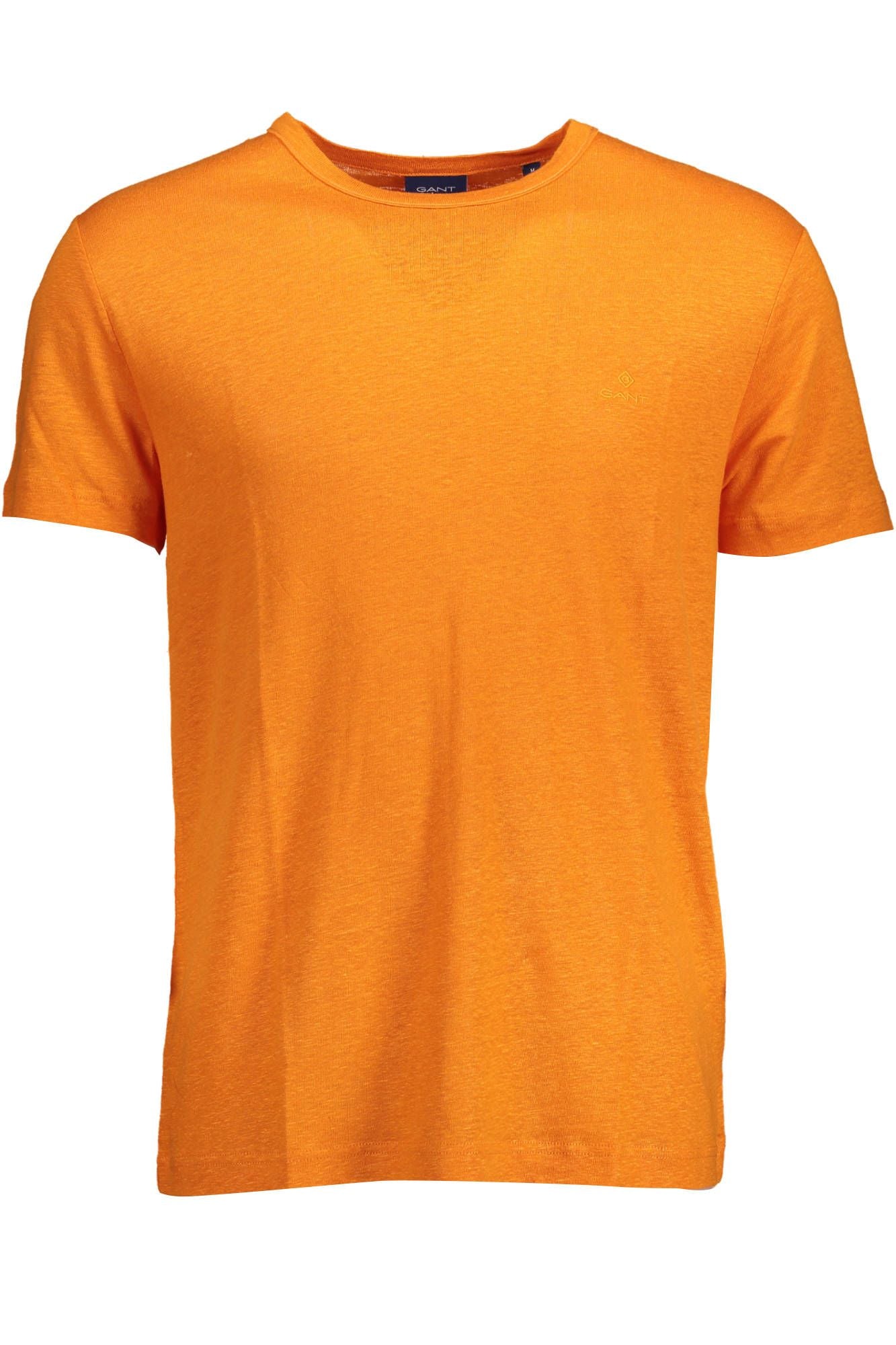 Orange linne herr-T-shirt