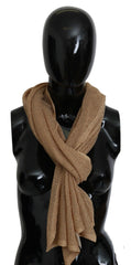 GF Ferre Brown Neck Wrap Winter Shawl Foulard Scarf