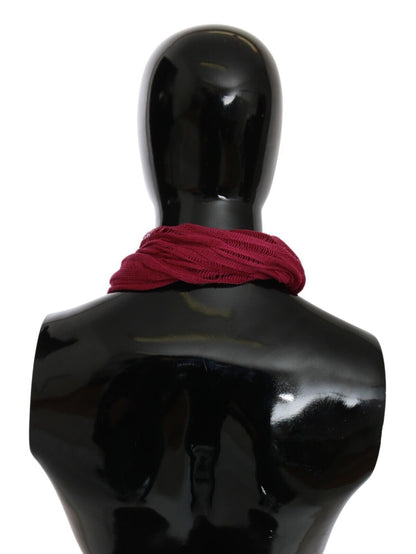 John Galliano Bordeaux Hals Omslagssjal Foulard Skjerf