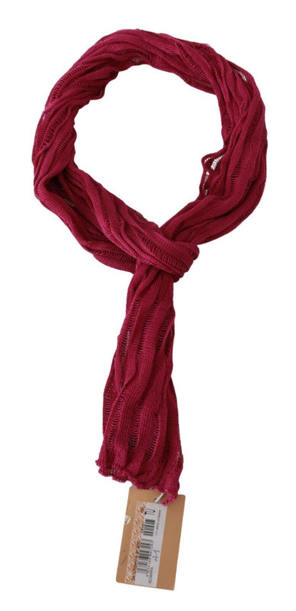 John Galliano Bordeaux Hals Omslagssjal Foulard Skjerf