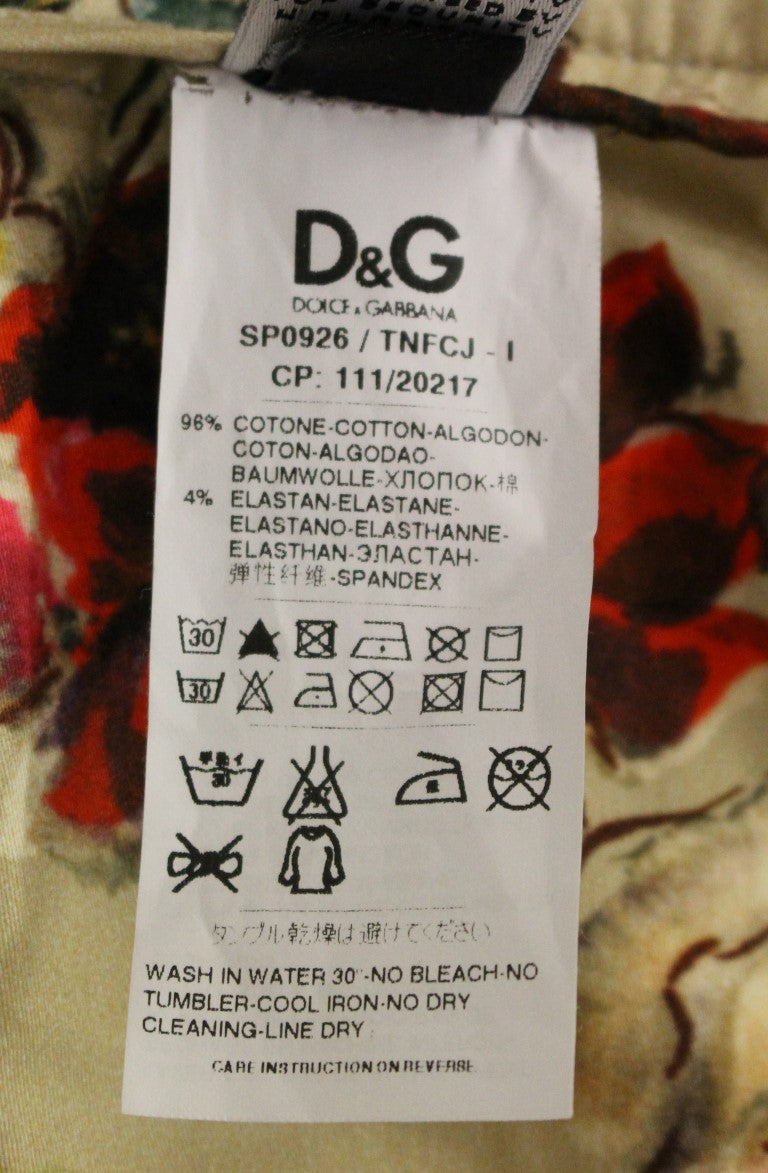 Dolce &amp; Gabbana Beige Bomullschinosbyxor
