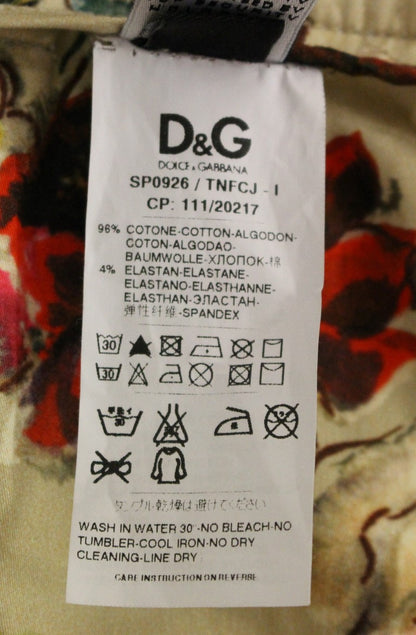 Dolce &amp; Gabbana Beige Bomullschinosbyxor