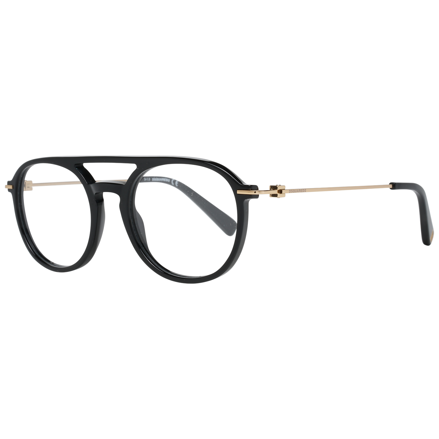 Dsquared² eleganta svarta designerglasögon med helbåge