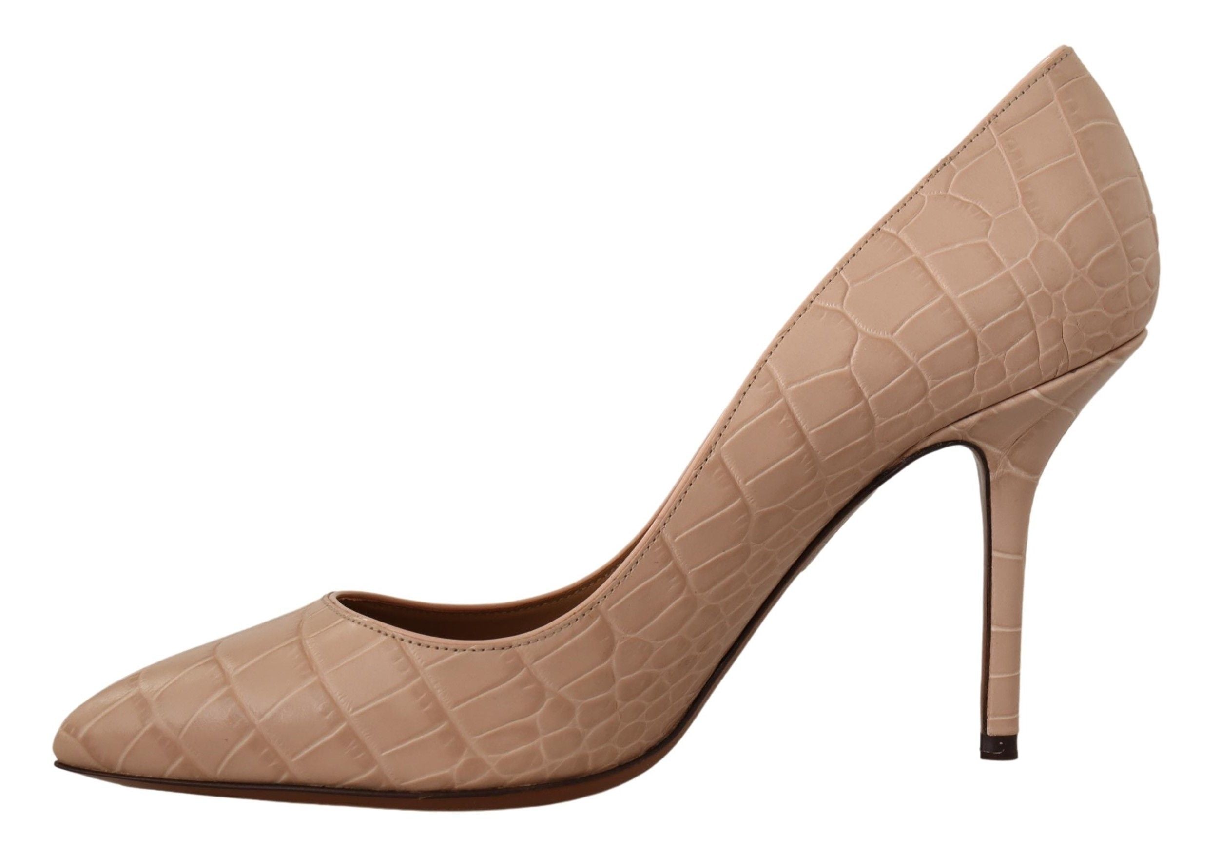 Beige Nude Läder BELLUCCI Klackskor Pumps