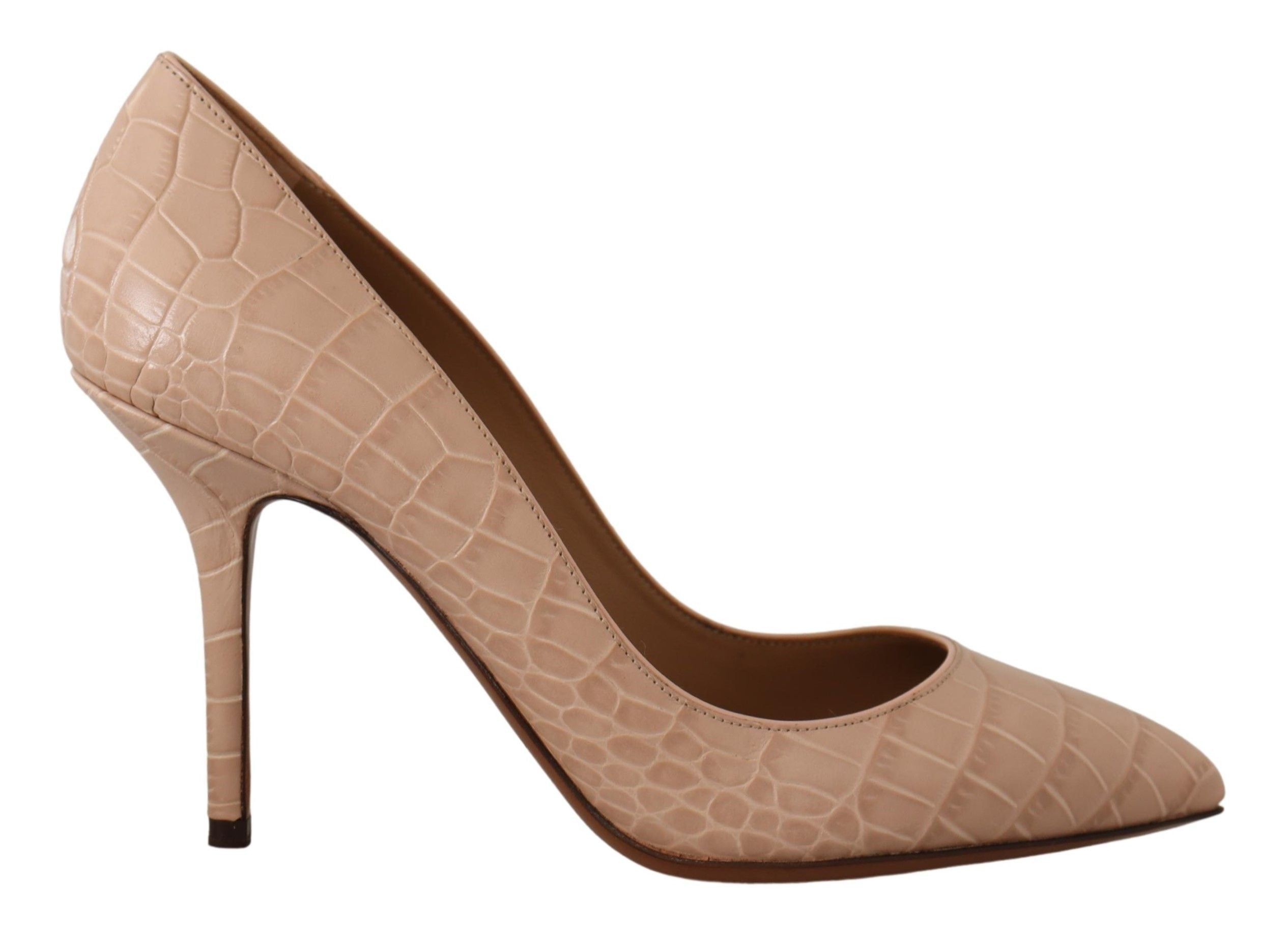 Beige Nude Läder BELLUCCI Klackskor Pumps