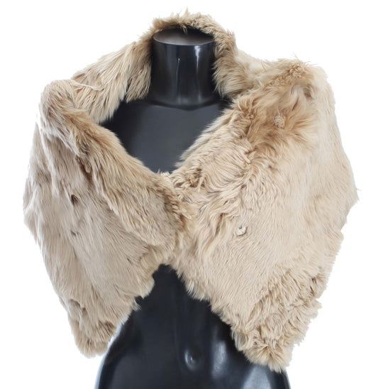 Dolce &amp; Gabbana Beige Alpackakrage Halsduk
