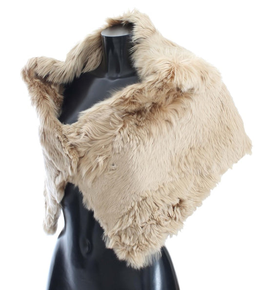 Dolce &amp; Gabbana Beige Alpackakrage Halsduk