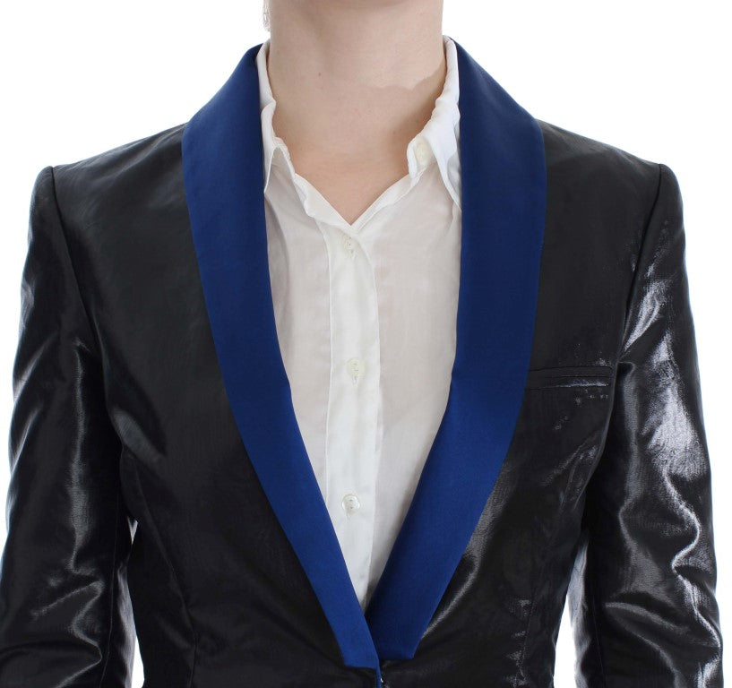 Svart blå todelt dressskjørt og blazer