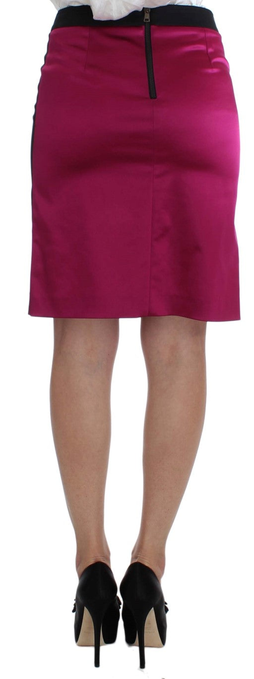 Svart rosa todelt dressskjørt og blazer