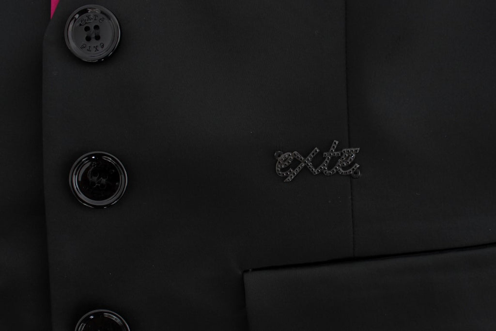 Svart rosa todelt dressskjørt og blazer