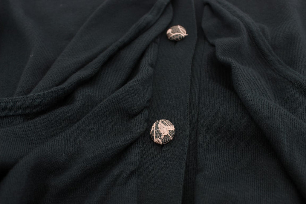Grønn cardigan med knapper
