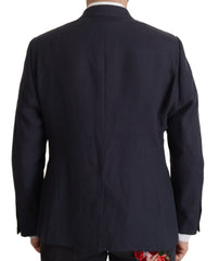 Dolce & Gabbana Dark Blue ALTA SARTORIA Jacket Coat Blazer