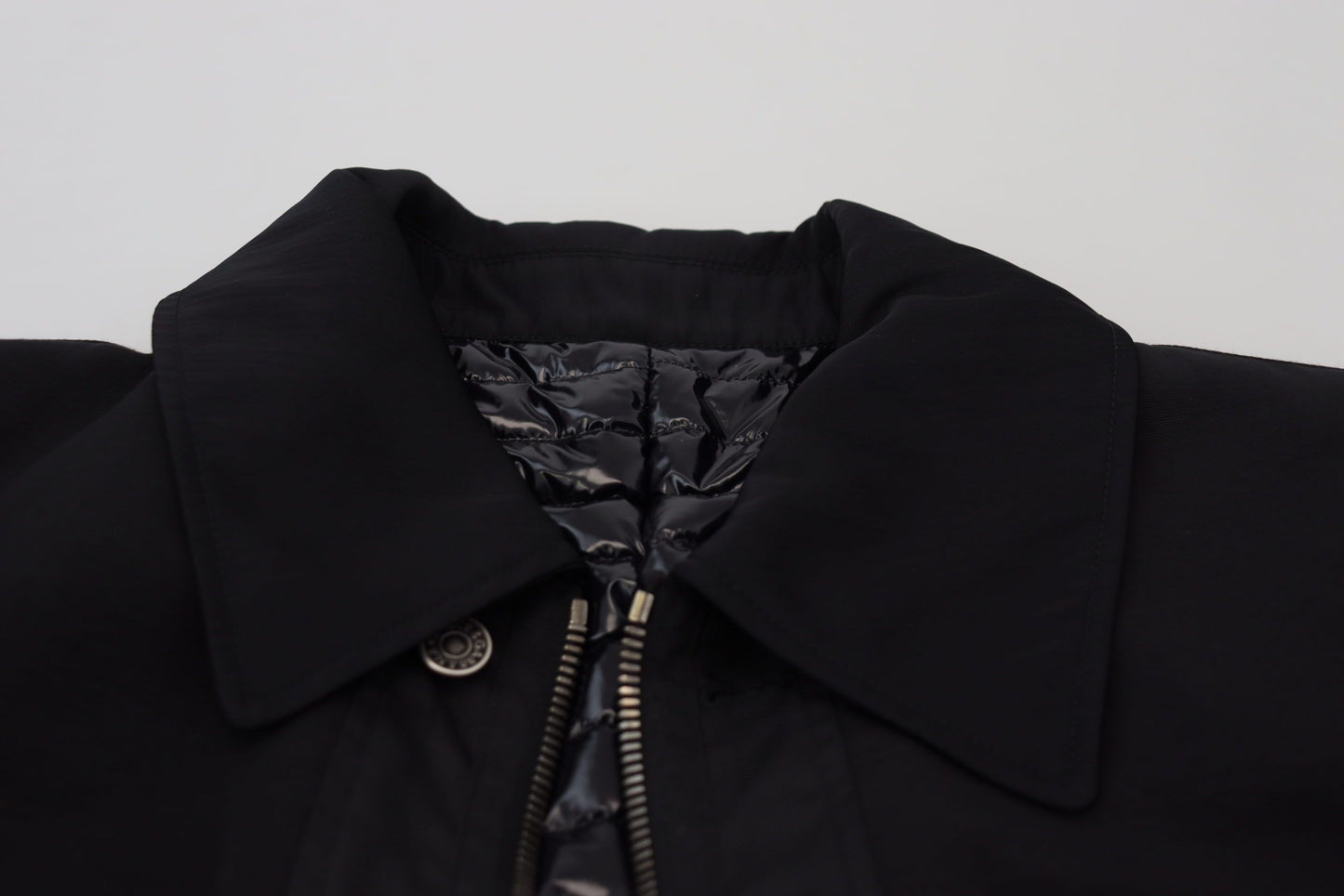 Dolce &amp; Gabbana Svart Ulljacka Med Hel Dragkedja