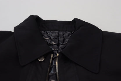 Dolce &amp; Gabbana Svart Ulljacka Med Hel Dragkedja