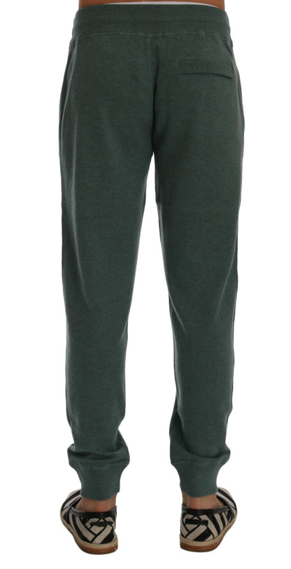 Dolce &amp; Gabbana Gröna Cashmere Träningsbyxor