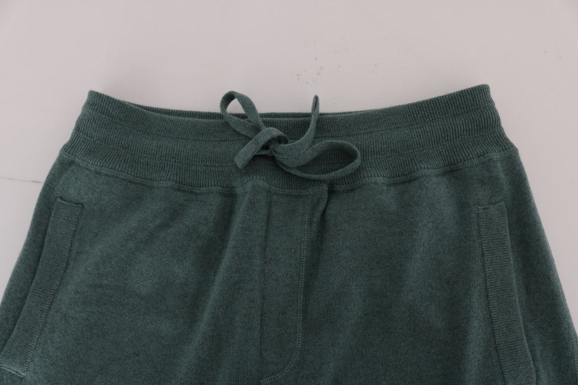 Dolce &amp; Gabbana Gröna Cashmere Träningsbyxor