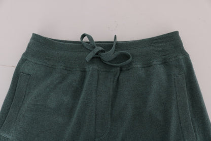 Dolce &amp; Gabbana Gröna Cashmere Träningsbyxor