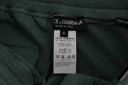 Dolce &amp; Gabbana Gröna Cashmere Träningsbyxor